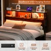 Aheaplus Upholstered Headboard with Storage Bags - 3 of 4