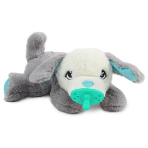 Pups- Dog Toys - Puppy Soothing Heartbeat Warm Bear Comfort Dog Sleep Aid Plush Toy - Pacifier Buddy - White - 1 of 4