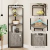 IDEALHOUSE 70.9 Inch Corner Cabinet 5-Tier Tall Corner Shelf - 4 of 4