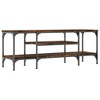 CLIHOME Iron Large TV Stands and Consoles, Metal TV Storage Cabinet 2 Open Compartments - 4 of 4