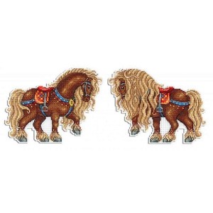 MP Studia Horse P-484 / SR-484 Plastic Canvas Counted Cross Stitch Kit ...