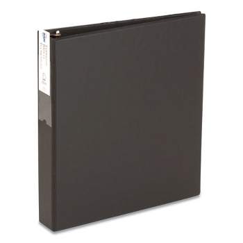 Avery Economy Non-View Binder with Round Rings, 3 Rings, 1.5" Capacity, 11 x 8.5, Black, (4401)