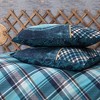 Sussexhome Masculine Collection Duvet Cover Set | Red, Full Size Duvet Cover, 1 Duvet Cover, 1 Fitted Sheet and 2 Pillowcases - 3 of 4