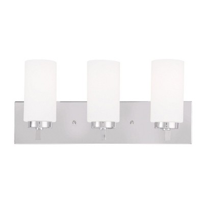 Livex Lighting West Lake 3 - Light Vanity in  Polished Chrome