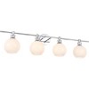 Elegant Lighting Collier 4 light Chrome and Frosted white glass Wall sconce - 4 of 4