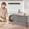 VEVOR Spice Rack Organizer for Cabinet, Spice Organizer with 72 Empty Spice Jars, Lids, Spice Labels, and Funnel Complete Set, 23x16 in, Black - 2 of 4