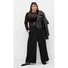 Women's Plus Size Jordan Wide Leg Petite Pant - black | CITY CHIC - 2 of 4