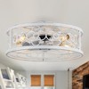 Bella Depot 19'' Farmhouse Reversible Caged Ceiling Fan with Light Kit and Remote - 3 of 4