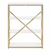 Kate & Laurel All Things Decor 24"x32"x8" Ascott 4-Tier Wall Shelf White: Luxury Glam Style, Plastic Frame - 4 of 4