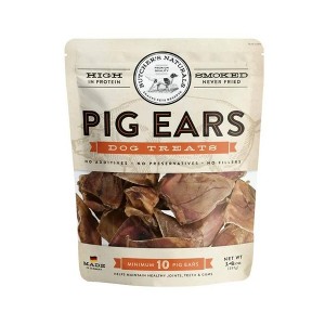 Butcher's Naturals Pork Flavor Pig Ears Dog Treats - 14oz - 1 of 4