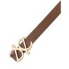 INSPIRE CHIC Women Reversible Faux Leather 0.7" Width Jacquard with Gold Buckle Belts 1Pc - 2 of 4