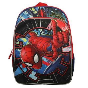 Marvel Spider-Man Mochila Niños 16 5PC Botella de agua Escuela Combo Set,  Multicolorido