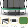 Vynxaria 12FT Recreational Kids Trampoline with Safety Enclosure Net & Ladder, Outdoor Recreational Trampolines - 4 of 4