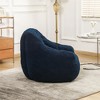 Lyngins Plush Faux Fur Bean Bag Chair, Lazy Chair with Tufted Soft Stuffed Filling, Ergonomic Accent Chair, Single Sofa Chair for Dorm/Apartment, - 3 of 4