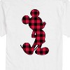 Men's - Disney - Mickey Plaid Silhouette Short Sleeve Graphic T-Shirt - 2 of 4