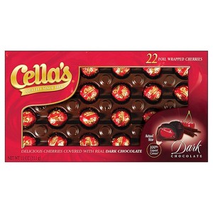 Cella's Dark Chocolate Covered Cherries - Available in 10 Count, 16 Count or 22 Count - 1 of 3