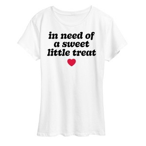 Women's - Instant Message - In Need Of A Sweet Treat Short Sleeve Graphic T-Shirt - 1 of 4