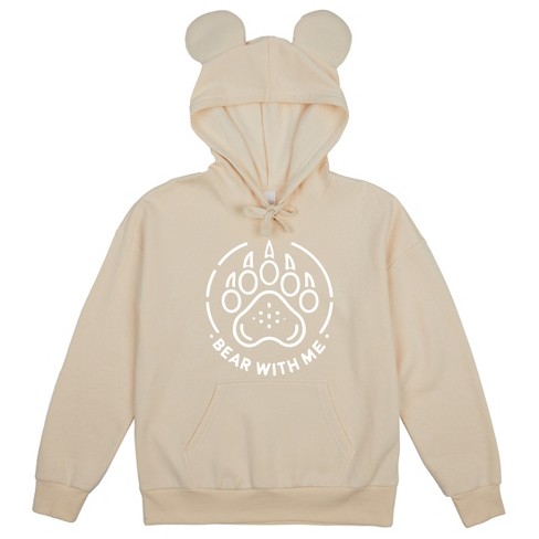 Bear With Me Adult Tofu Long Sleeve Cosplay Hoodie With 3D Ears - image 1 of 2