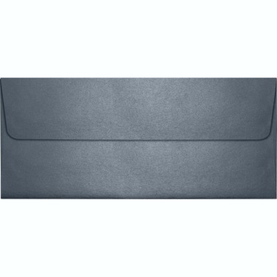 LUX 4 1/8"x9 1/2" #10 80lbs. Square Flap Env Anthracite Metallic Gray 5360-15-50