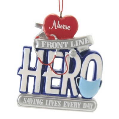 Holiday Ornament 3.25" Front Line Nurse Hero Saving Lives  -  Tree Ornaments