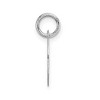 Black Bow Jewelry 14k White Gold, Amanda Collection, Small Block Style Initial C Pendant - 2 of 4