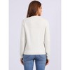 INSPIRE CHIC Women's Crew Neck Long Sleeve Button Down Casual Sweater Knitted Cardigan - 3 of 4