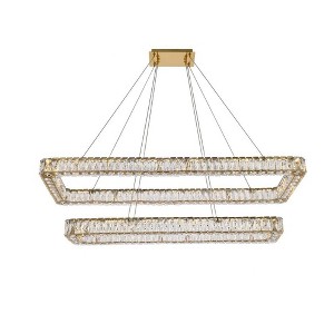 Elegant Lighting Monroe 2 - Light Pendant in  Gold - 1 of 4