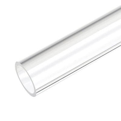 Unique Bargains Lamp and Lantern Water Cooling System Acrylic Rigid Round Pipe Clear 10"