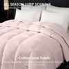Sevobal Quilts Oversized Plump Thick Duvet Perfect for Cozy Bedrooms Luxury Hotels Machine Washable Ideal Christmas Gift, Pink, 128"*120"*1" - 2 of 4