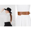 INSPIRE CHIC Women's Obi Vintage Faux Leather Buckle Wide Belts - 4 of 4