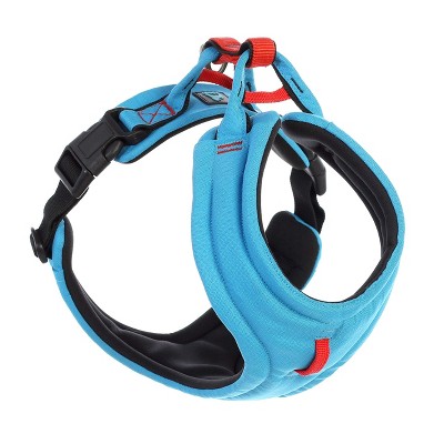 Gooby Lite Gear Harness, Memory Foam Padding with Front Clip, Blue, Large