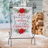 Evergreen Garden Flag Have Yourself a Merry Little Christmas Moire Double Sided Indoor Outdoor Decor 18" x 12.5" - 2 of 3