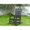 Lyngins Outdoor Rocking Chair with Widened Armrests,Contoured Seat,Glider Rocking Chair,Polyester Accent Chair for Bedroom,Living Room,Garden - 2 of 4