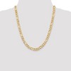 Black Bow Jewelry Men's 7.5mm 14k Yellow Gold Flat Figaro Chain Necklace - 2 of 4