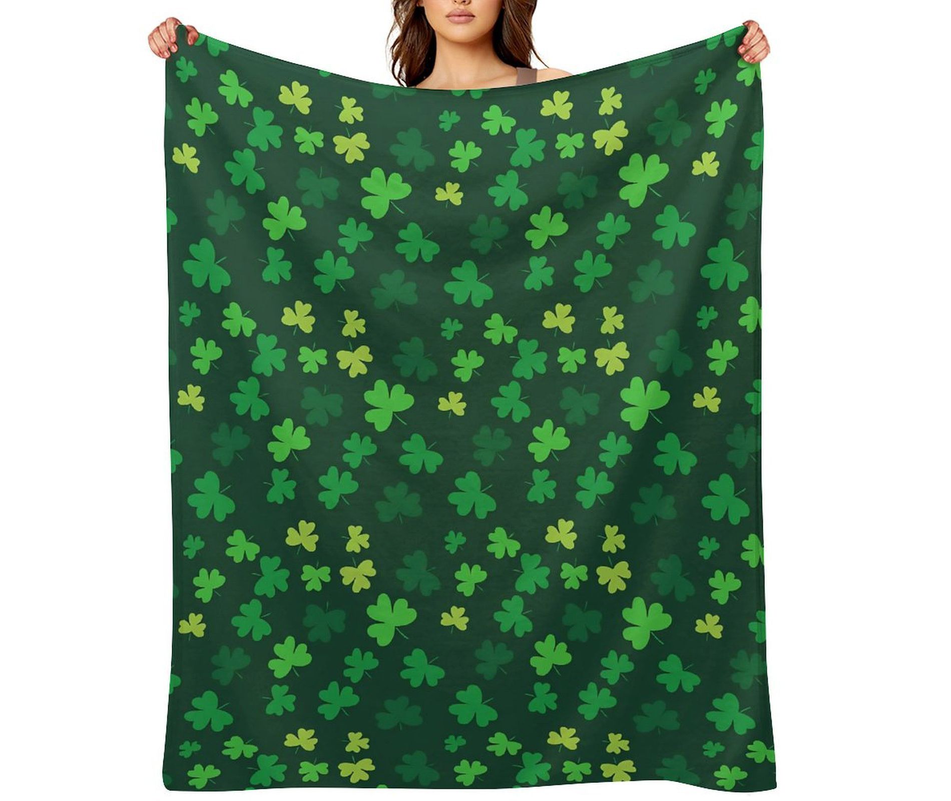 St. Patrick's Day Blankets,Fuzzy Warm and Cozy Throw Blanket for Couch,Seasonal Spring Holiday Blanket 30x40 inches