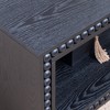 Wooakway Beaded Wood Console Table and Vintage Coffee Table - 4 of 4