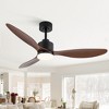 Airsurfer 52-Inch White Ceiling Fan with Remote, Reversible DC Motor, 3 ABS Blades & Color-Changing LED Light - 4 of 4