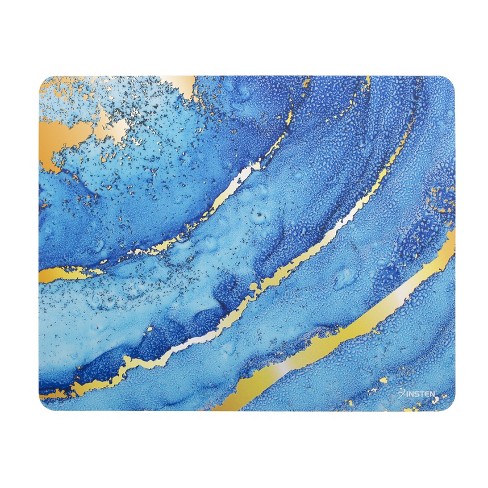 Insten Gold Marble Mouse Pad, Water-resistant And Non-slip Mat For Wired/wireless  Gaming Mouse, Blue - Home Office Desk Accessories : Target