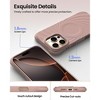 BONGEEK for iPhone 16 Pro Max Case 6.9" ,2X MIL-STD Drop Protection Compatible with MagSafe | Sleek Aesthetic Liquid Silicone - Latte - 4 of 4