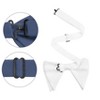 INSPIRE CHIC Men's Solid Color Satin Large Bow Tie 1 Pcs - 2 of 4