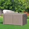 Lirago 180 Gal 680L Outdoor Storage Box with Lid Weatherproof Polypropylene Resin UV Protected KD Design Brown - 3 of 4