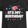 Girls' - Barbie - It's My Birthday Fitted Short Sleeve Graphic T-Shirt - 2 of 4