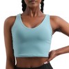 DOMETOUR Sports Bra for Women Wirefree Padded Yoga Bras Tank Tops Fitness Workout Running Top - 4 of 4