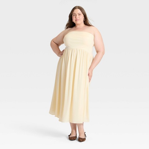Женские платья A New Day Women's Strapless Maxi Dress - A New Day™ Cream 1X