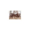 Chic 7 Piece Dinette Set - Rectangle Table w/ Leaf & 6 Dining Chairs - 32x60 Inch - 2 of 4