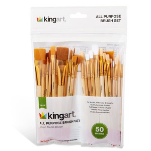 KINGART Value Pack Brush Set 50 pc - 1 of 4