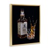 Stupell Industries Splashing Liqueur Glam Whiskey Bottle, 17" x 21" - 3 of 4