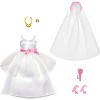Barbie Dream Wedding Celebration Fashion Pack – Stunning Bridal Gown and Dashing Groom Suit for Dolls, Perfect for Wedding-Themed Play - 3 of 4