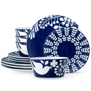Noritake Bluefjord 12-Piece Dinnerware Set, Service for 4 - 1 of 4
