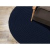 Colonial Mills Port Royale Braided Runner, Navy 2x9, Oval Shape - 3 of 4